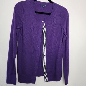 GAP Made with Cashmere Royal Purple Soft Cardigan Size Small